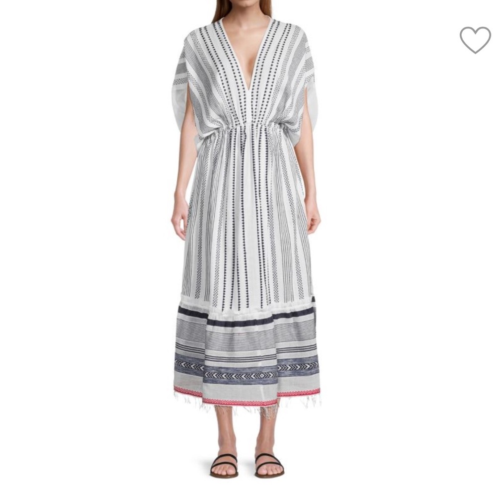 Lemlem Yeshi Plunge Neck Dress